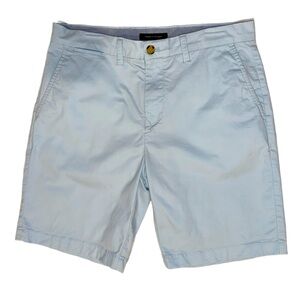 Tommy Hilfiger Men’s Chino Shorts Size 32 Light Blue Flat Front Casual